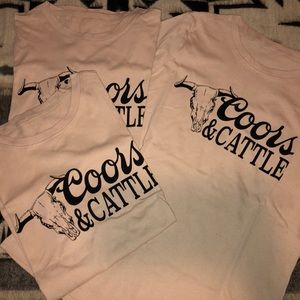 🍺Coors & Cattle t-shirt, size S🍺